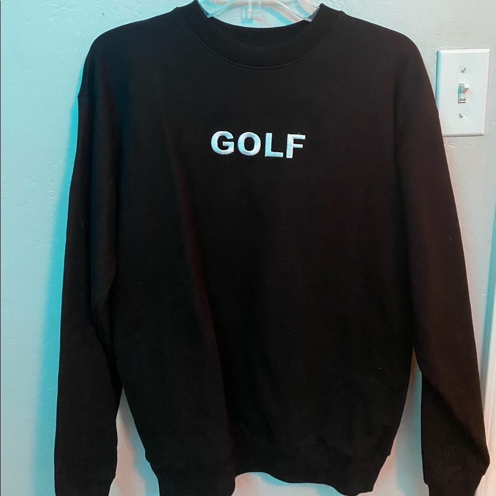 golf black crew neck